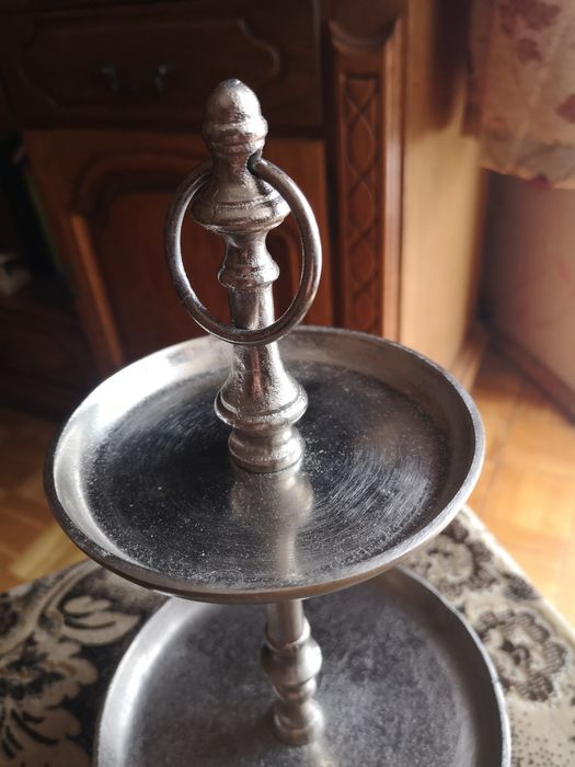 Patera aluminiowa dwupiętrowa