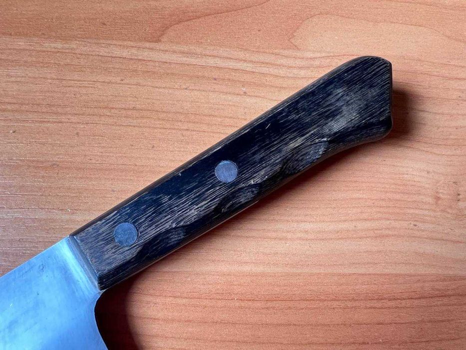 Винтажный кухонный японский нож Сантоку хонварикоми