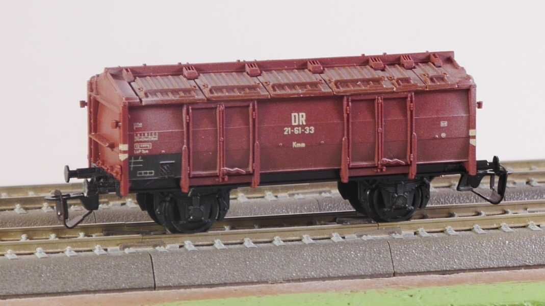 kolejka TT - skład (nr 1) pociągu towarowego - 7 wagonów