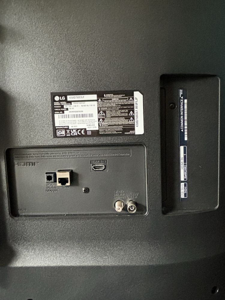 Telewizor LED LG 43UQ75003LE 43 cale