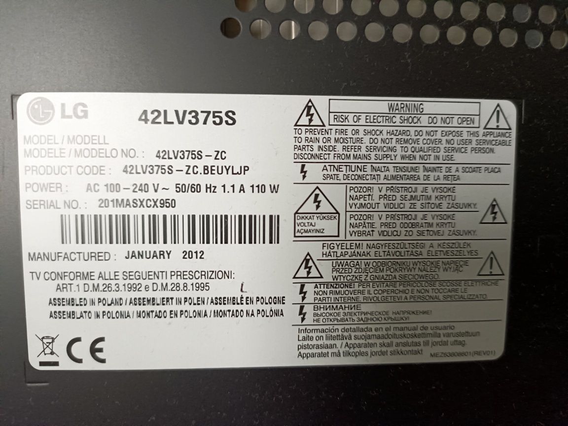 Telewizor LG 42 cale