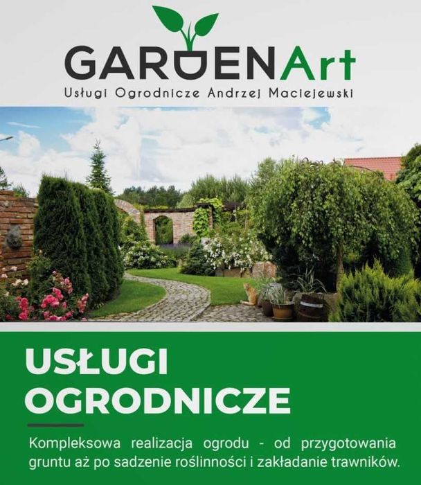 Usługi ogrodnicze, zakładanie trawników, stałe serwisy ogrodnicze