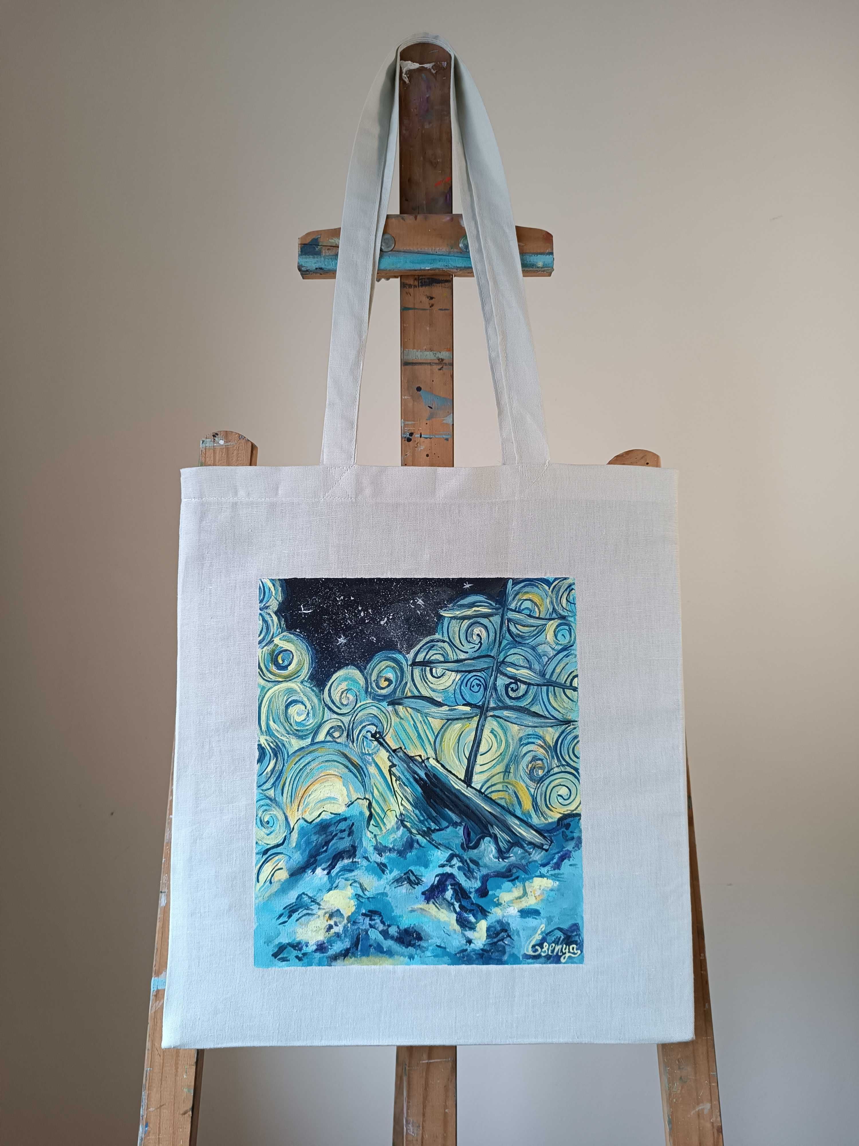 Tote Bag Pintado à mão