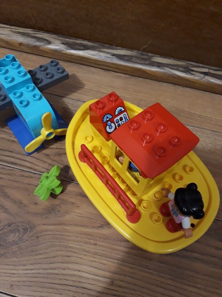 Лего дупло оригинал кораблик и самолетик лот