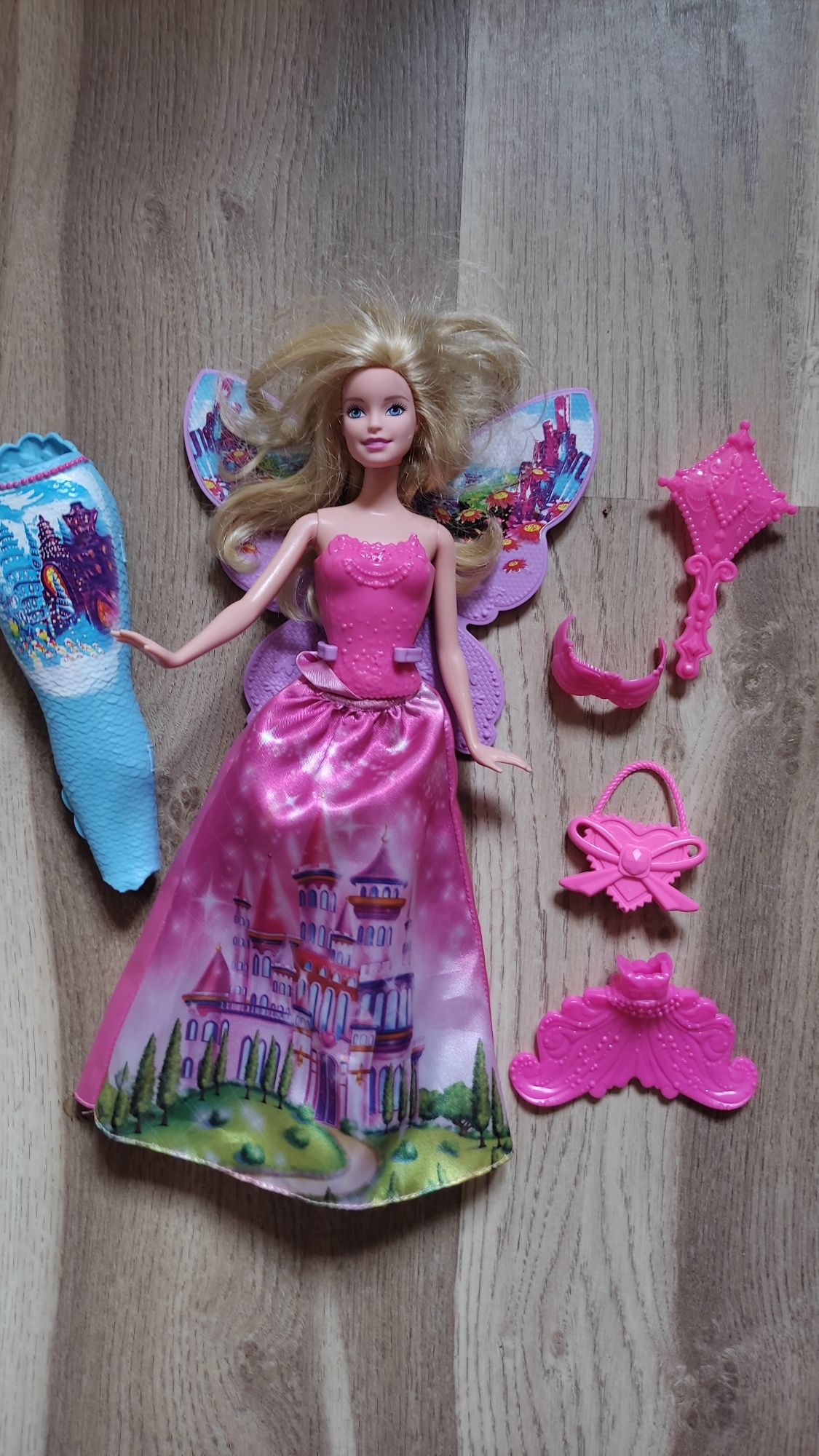 Lalka Barbie Mattel wróżka i syrenka 2 w 1