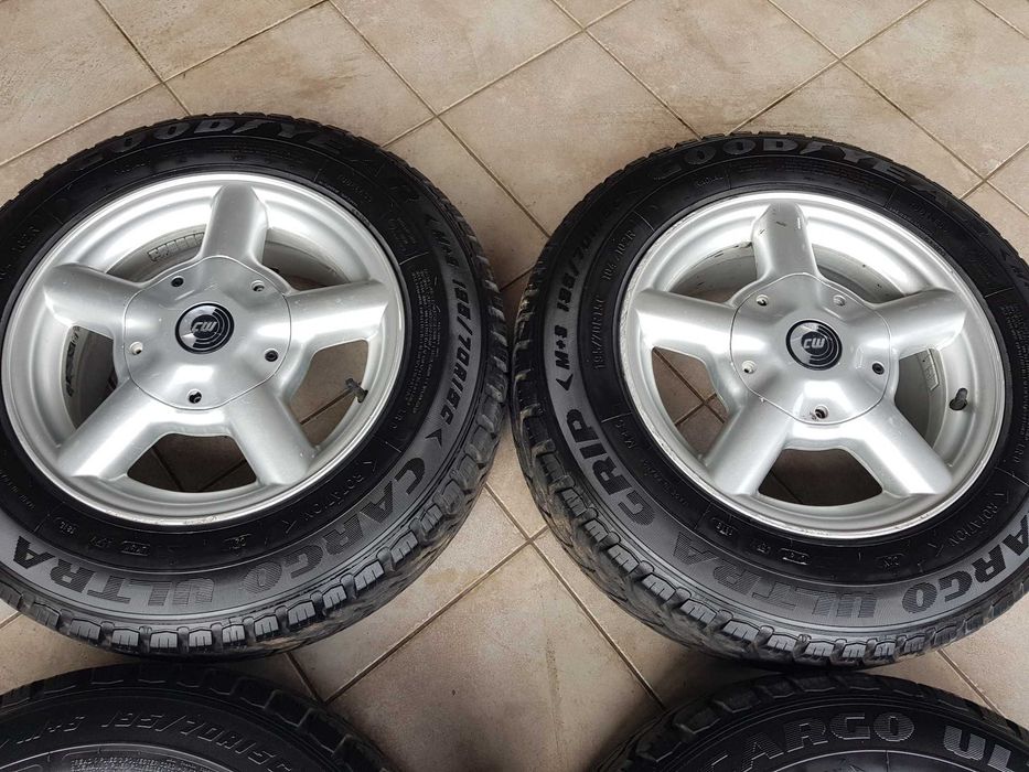 Felgi koła CW Mercedes Vito 7x15 et50 5x112 opony Goodyear 195/70/15C