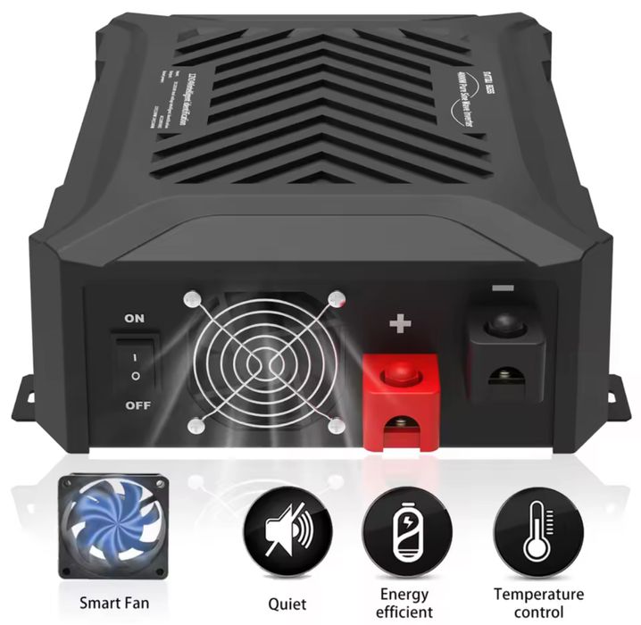 Інвертор DATOUBOSS 12В/24В ~>220В, чиста синусоїда, 1500/3000Вт 6000W