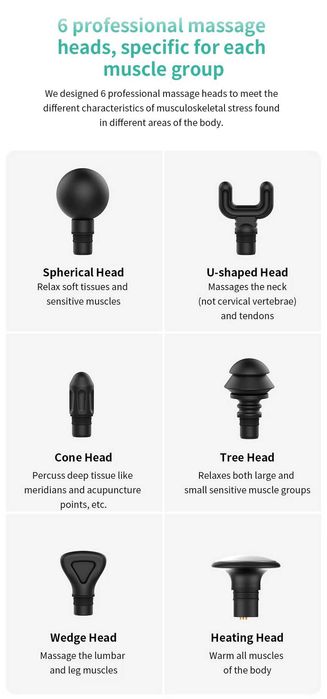 Масажний пістолет KiCA Evo Massage Gun | Топовий, 3200, 12mm