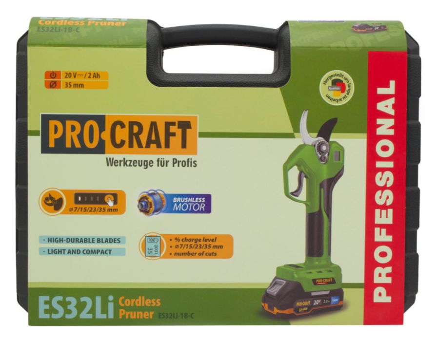 Акумуляторний секатор Procraft ES32Li (1 акб)