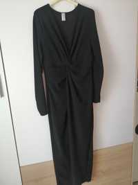 Spódnicospodnie, kombinezon, sukienka ze spodenkami czarna błyszcząca