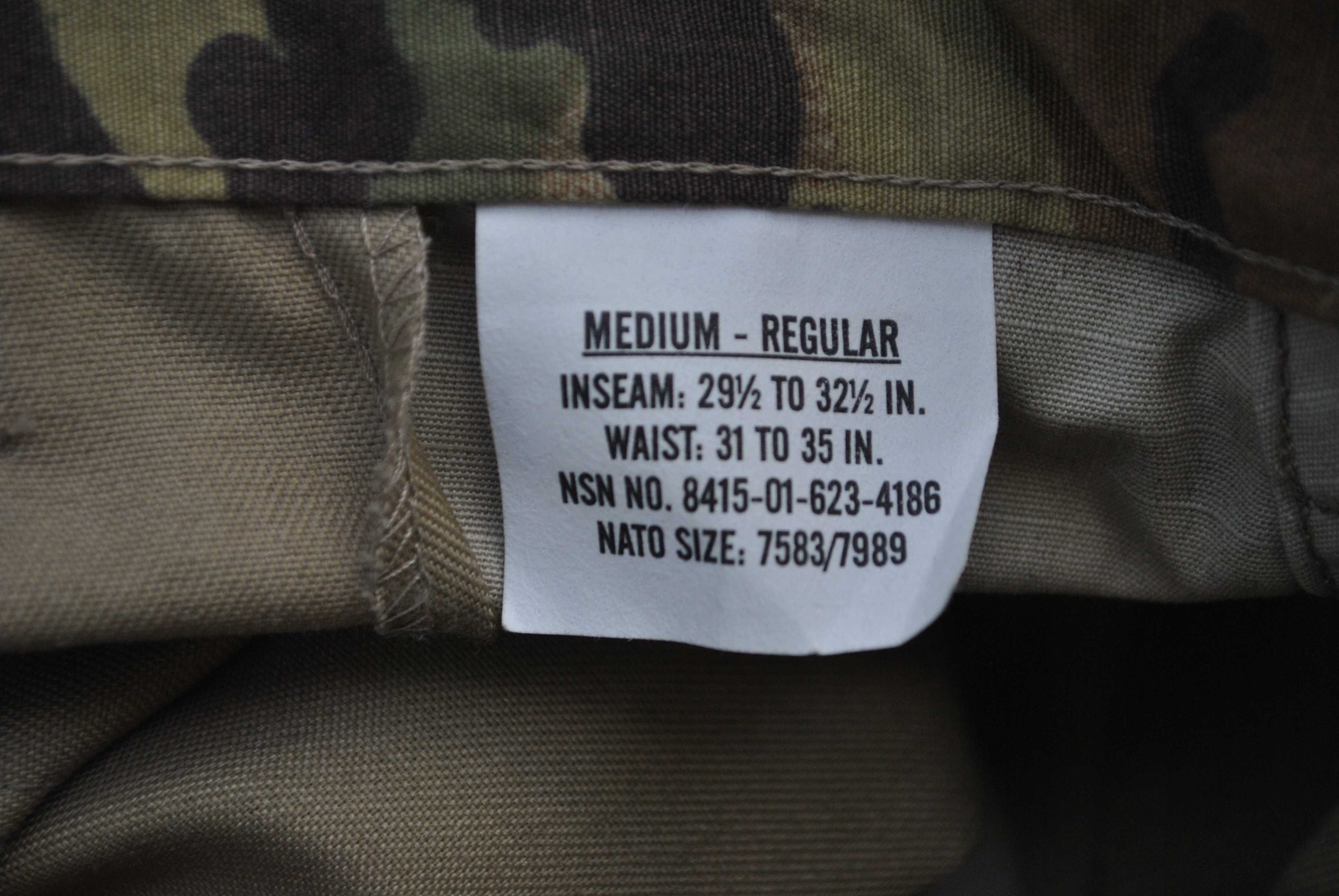 mundur multicam us army MEDIUM REGULAR 50/50  MR unisex