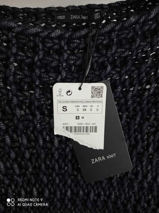 sweter czarny, tkany grubą nitką