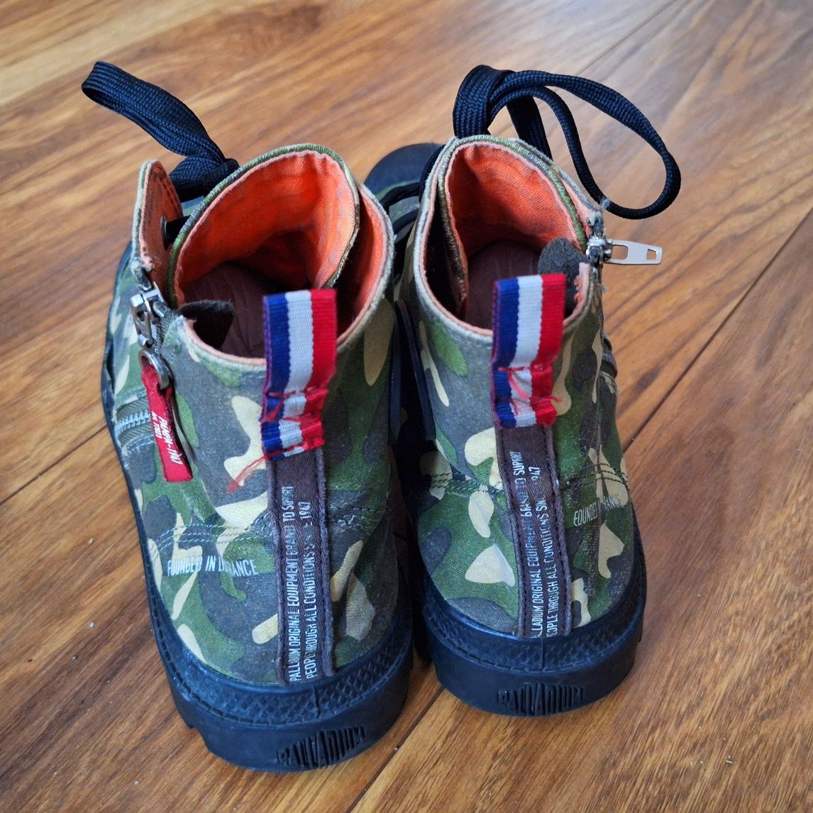 Buty Palladium moro PAMPA HI OUTZIP Uniform Camouflage 44 trapery camo