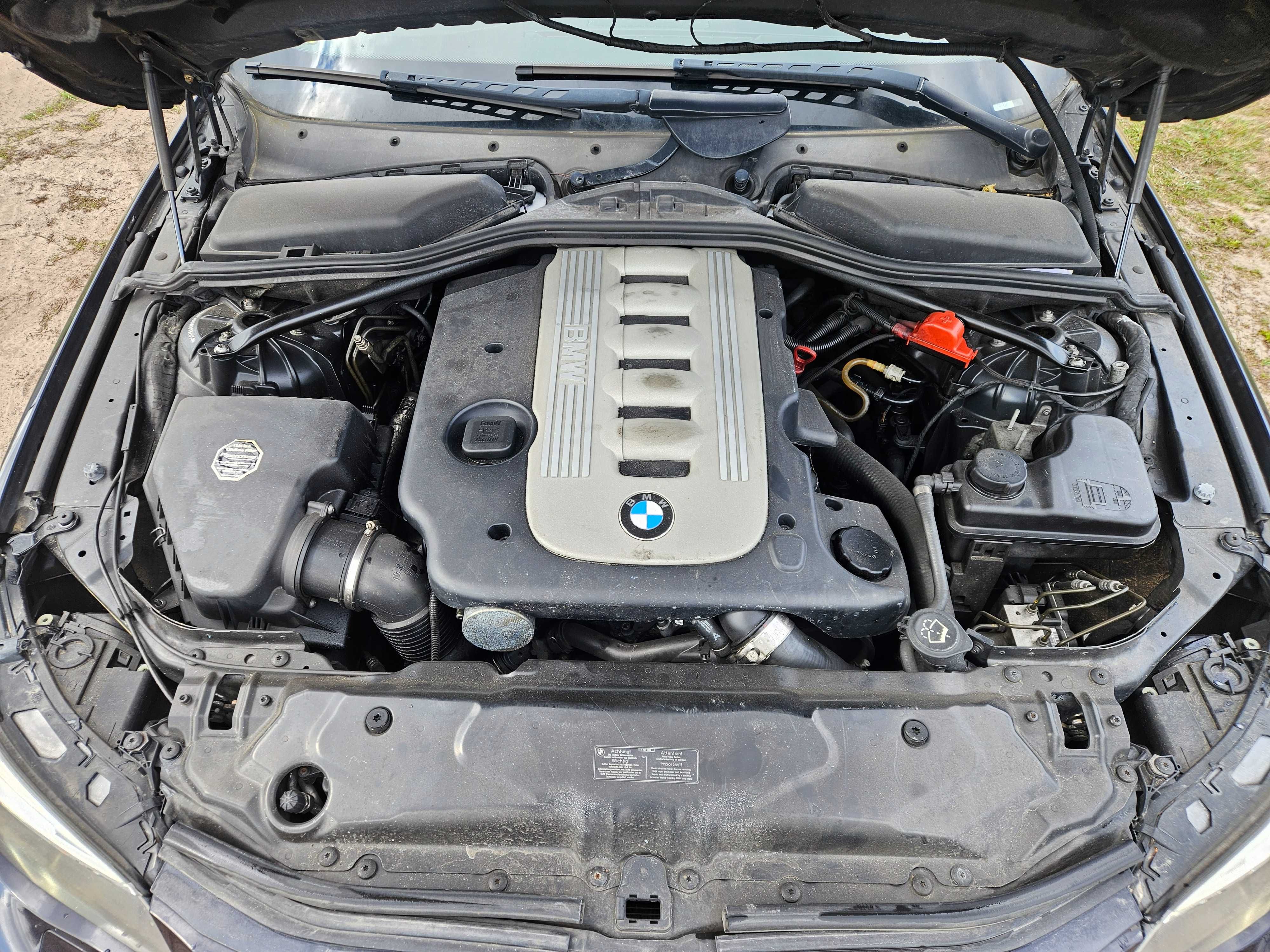 Bmw e60 m-pakiet 535d 272km carbonschwarz xenon szyber kluczyk CZESCI