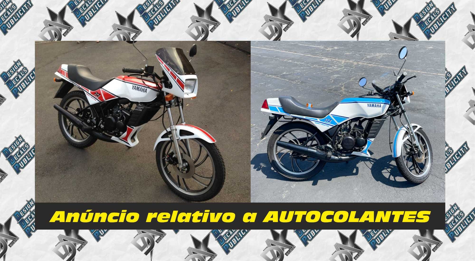 Autocolantes para Yamaha RZ 50 LC 1990's - vermelha / azul