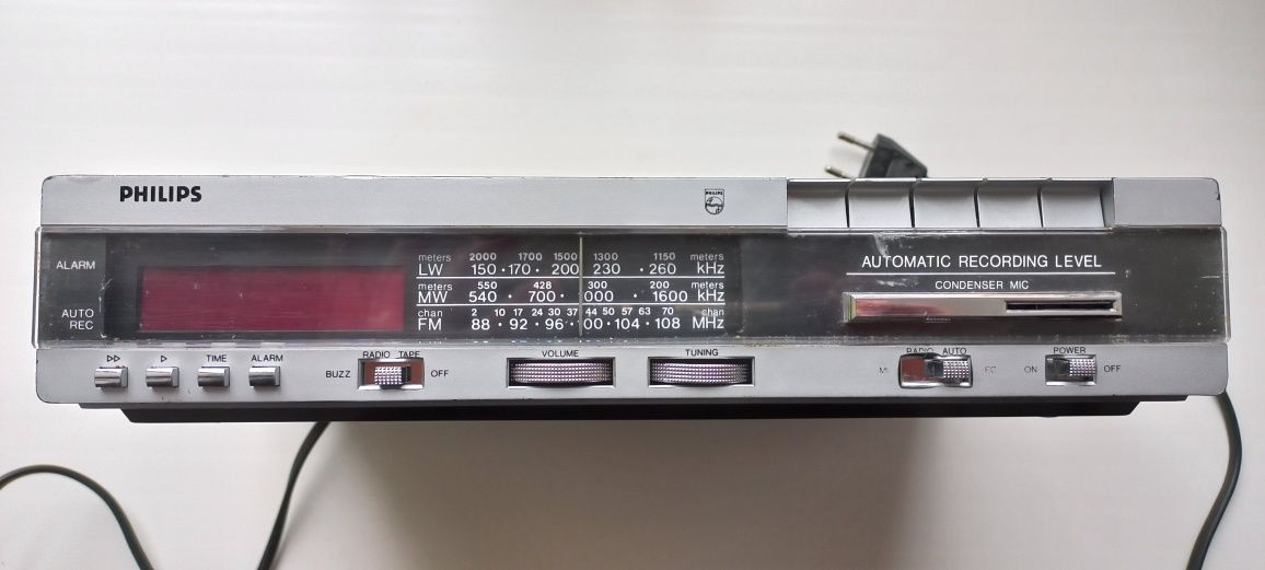 Philips 90 ARC13 Clock Radio Cassette Recorder