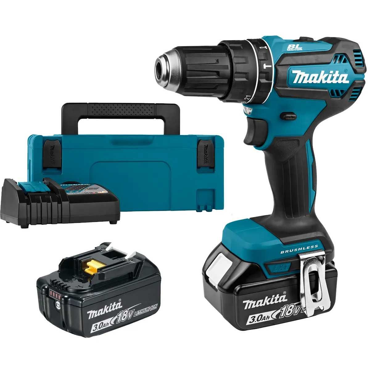 Аккумуляторная ударная дрель-шуруповерт Makita DHP485RFJ