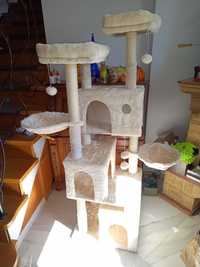 Drapak dla kota kotów rozbudowany 3 domki  4 legowiska 10w1