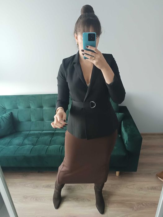 Marynarka damska pasek klasyczna