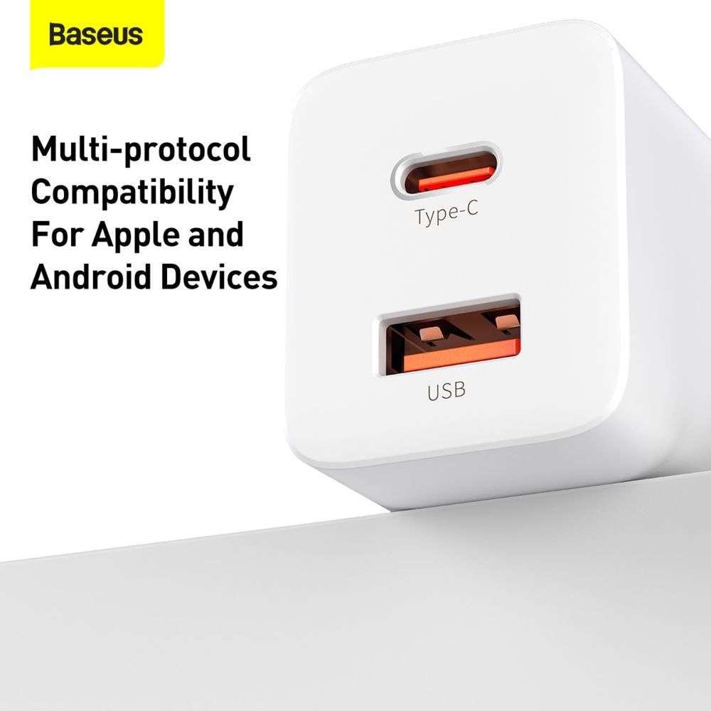Зарядное 30W BASEUS Super Si Pro адаптер зарядка блок apple samsung