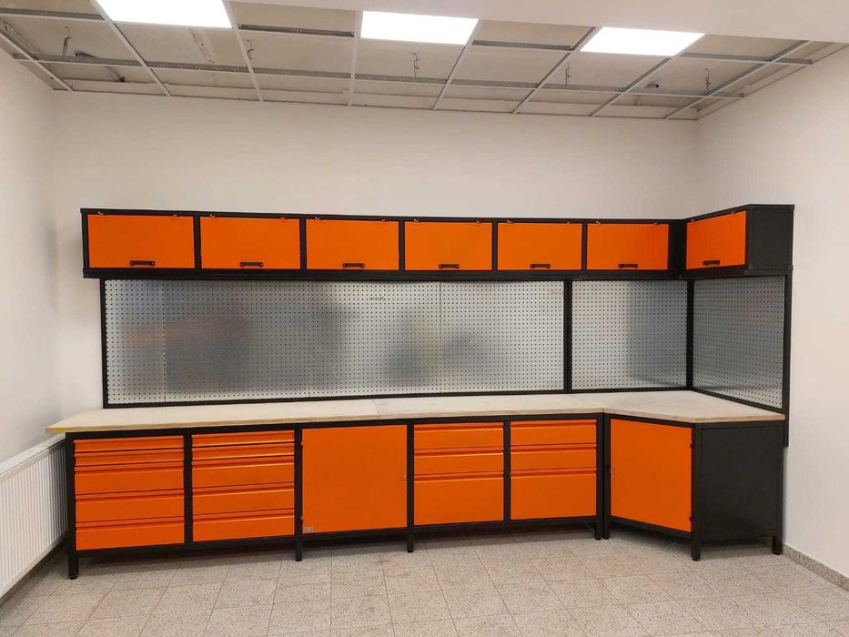 Meble warsztatowe stalowe falbanek szafka