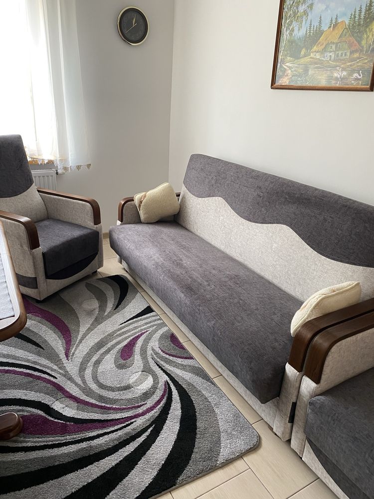 Sofa wersalka dwa fotele