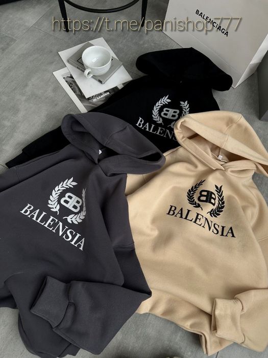 ‼️Жіноча кофта худі на флісі BALENSIA. Р.42-50