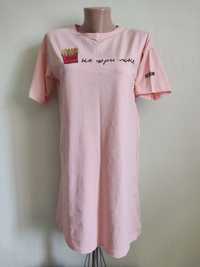 НОВАЯ Женская туника, футболка, платье розового цвета