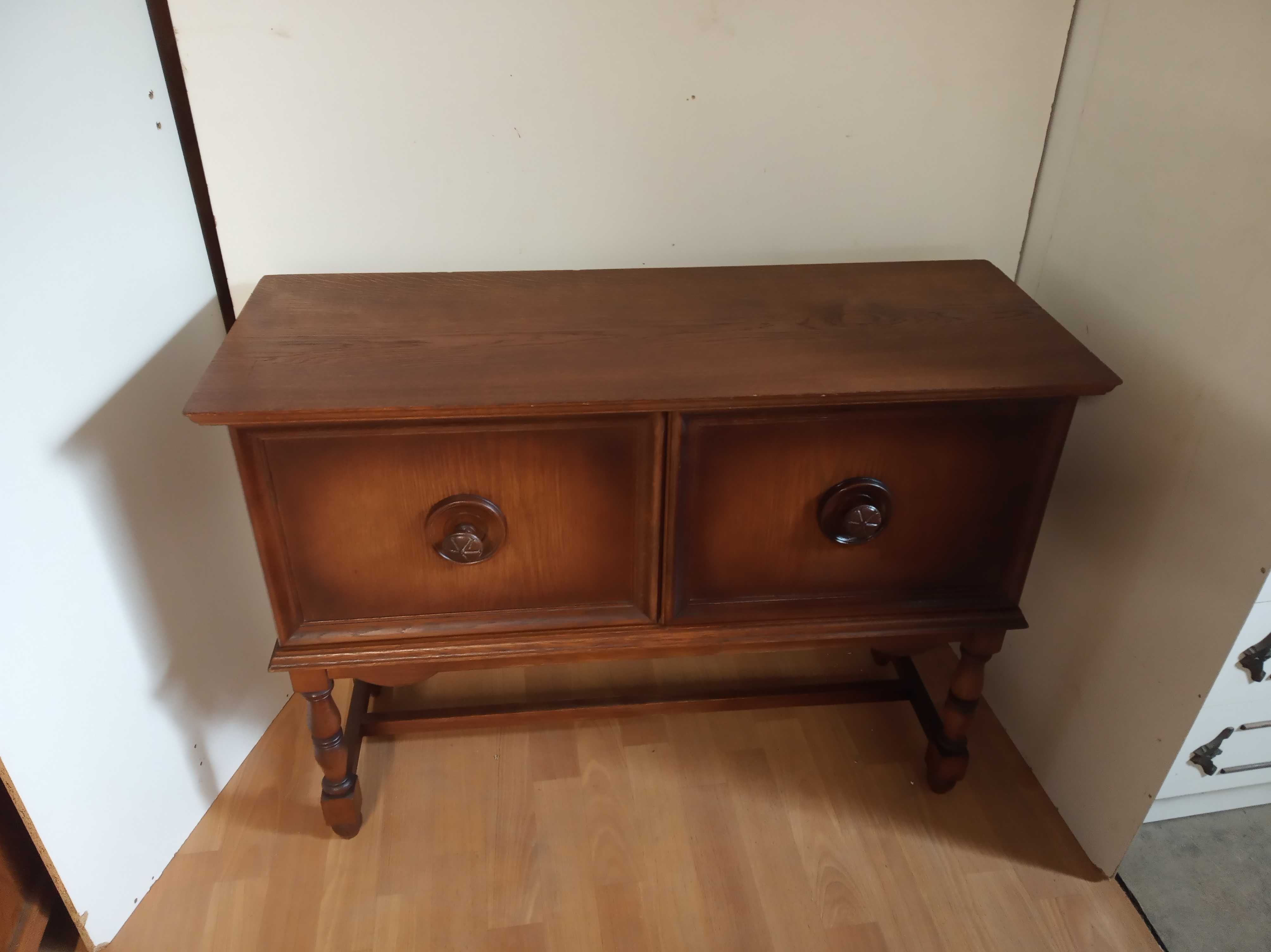 Komoda drewniana szafka 90 cm retro konsola stylowa