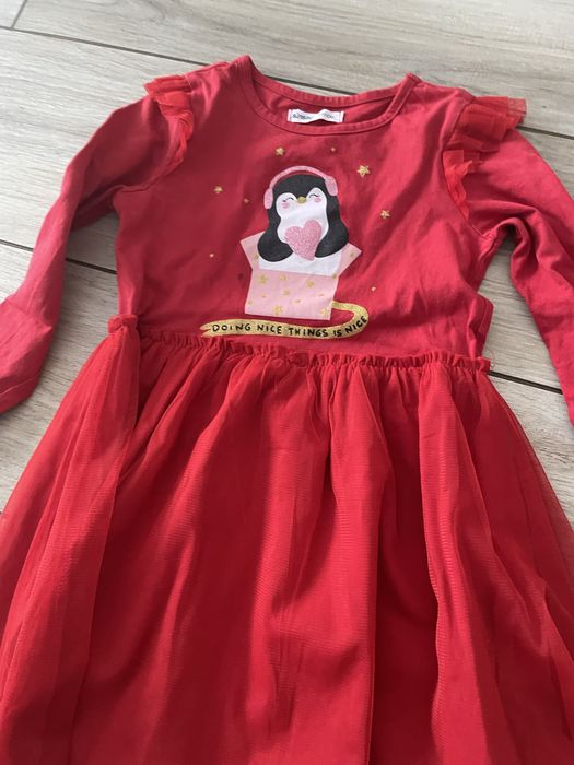 Sukienka czerwona święta Sinsay 110