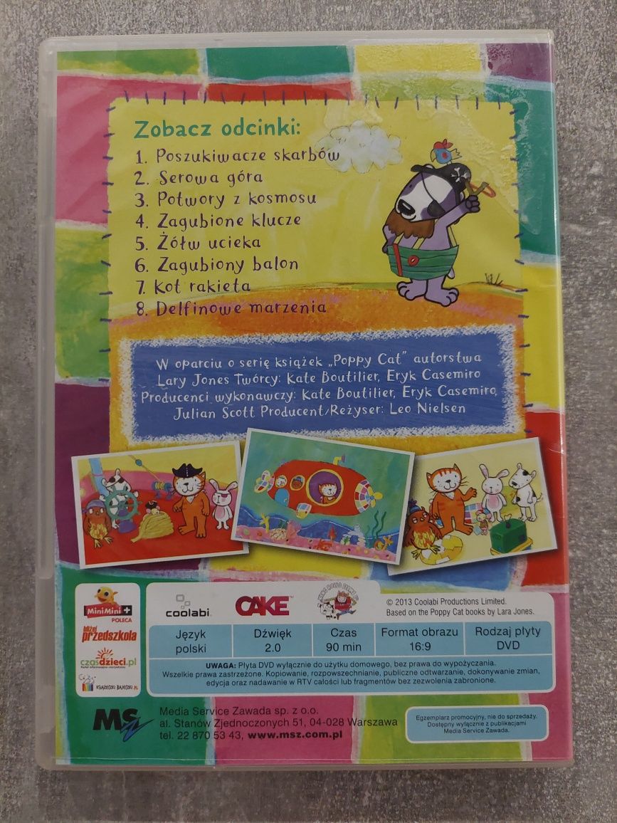 Bajka ma DVD Kotka Pusia. Poszukiwacze skarbów