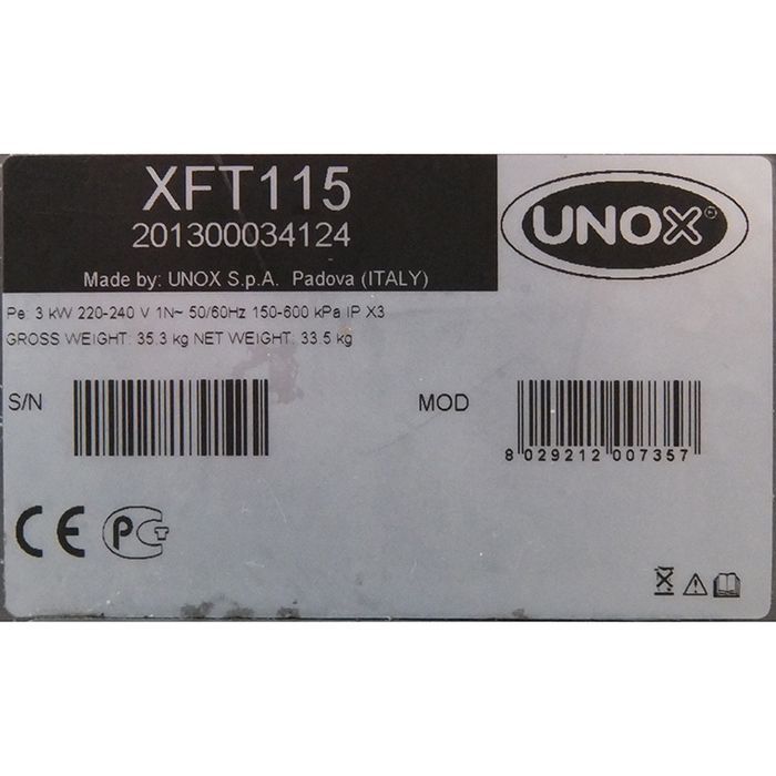 Piec konwekcyjno parowy Unox XFT115-EL Stefania + podstawa 2014 r