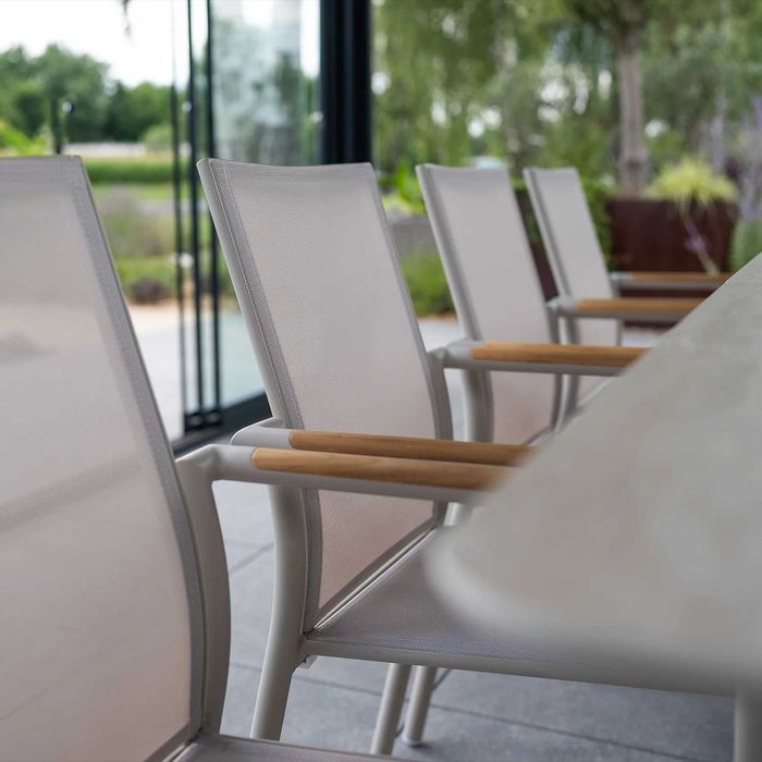 -40% Zestaw mebli ogrodowych ZUMM: LUMO 180 - 240 cm mokka