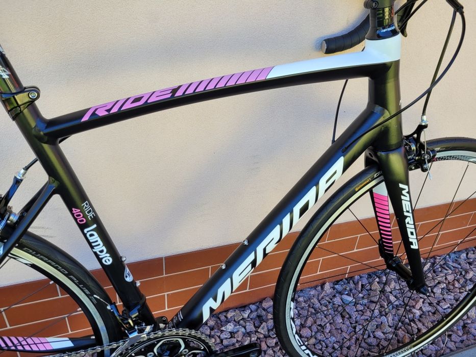 Rower szosowy MERIDA RIDE 400 LAMPRE * Shimano 105 2x11 * Fulcrum *M/L