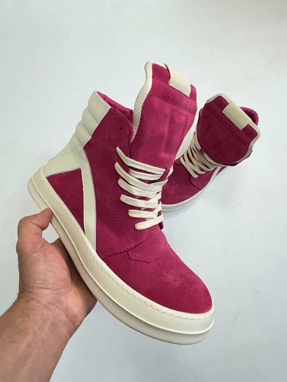 Rick Owens Geobasket Ramones кроссовки розовые кеди opium archive кеды