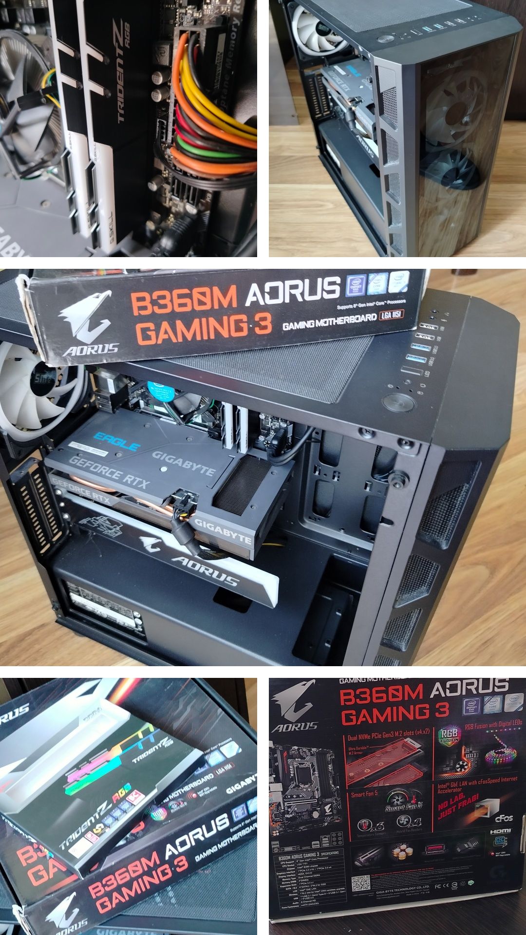 Komputer do gier RTX 3060 Intel SSD ARGB