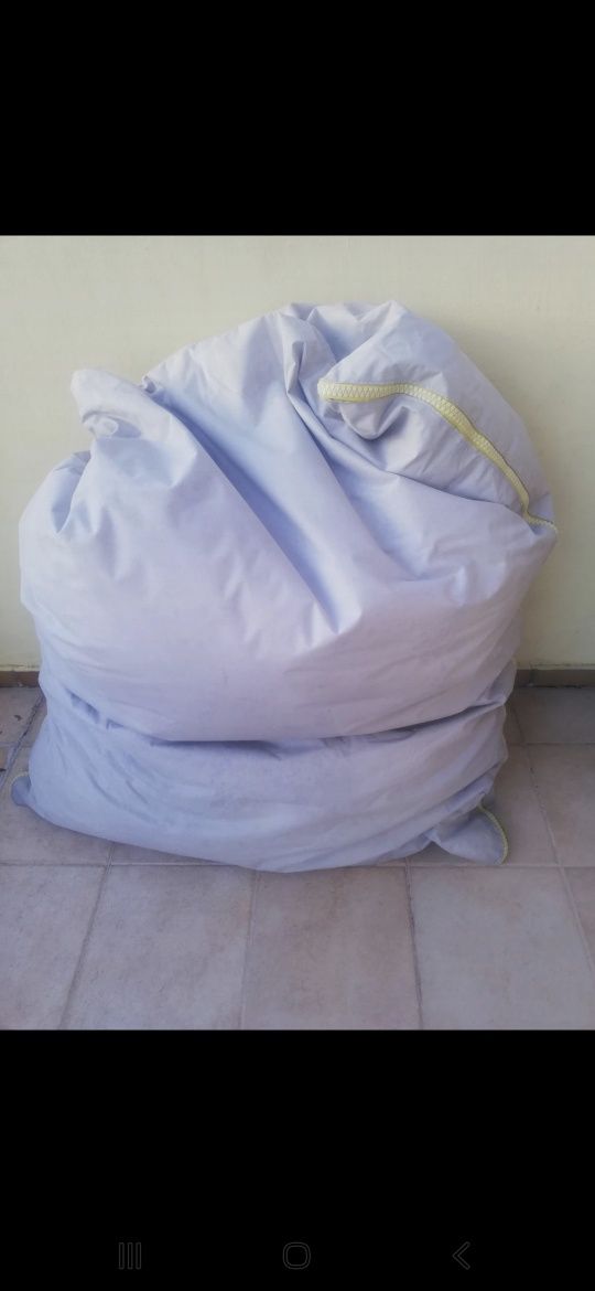 Puff king size XL cinza