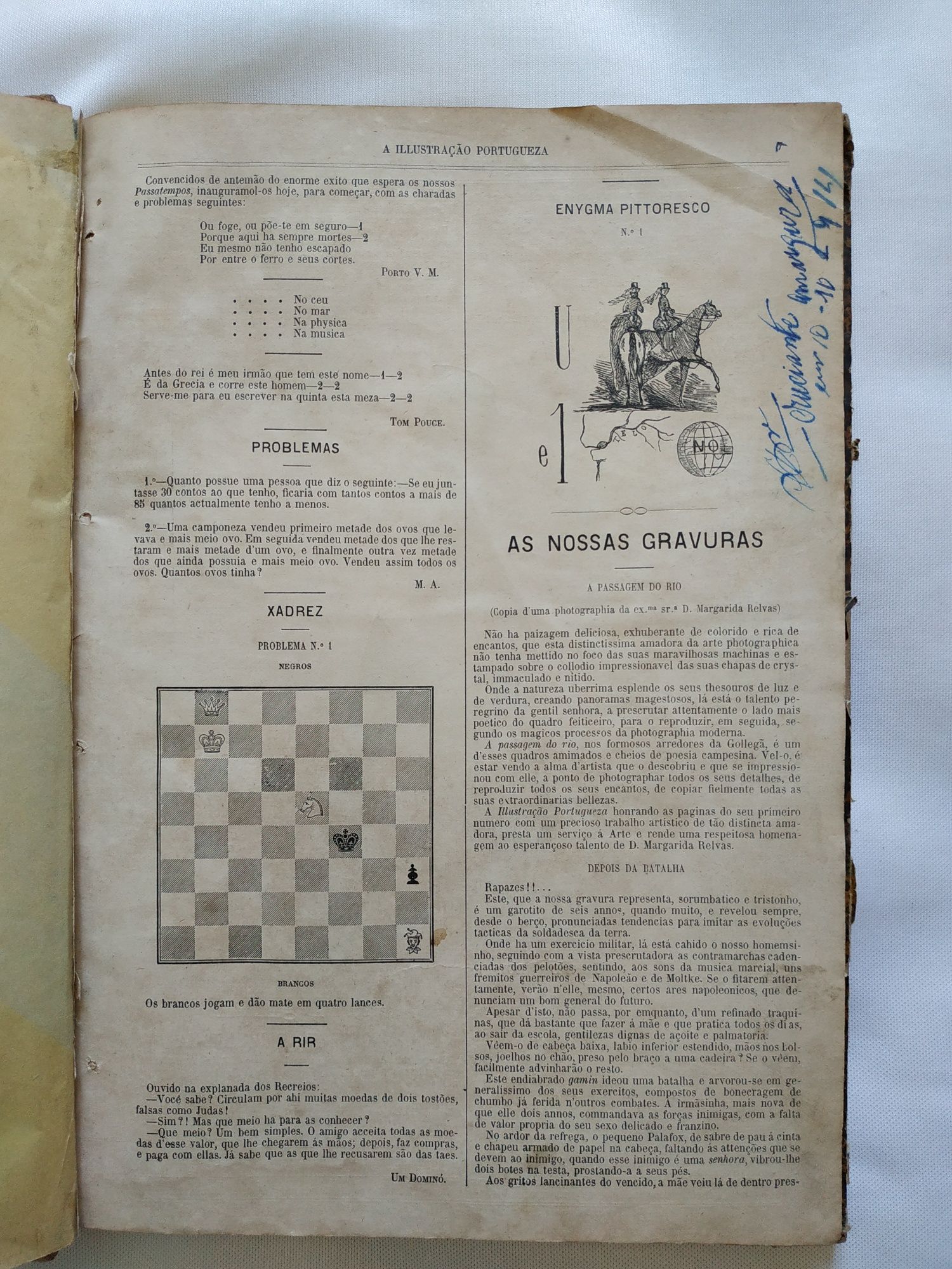 A Ilustração Portuguesa Primeiro Ano Julho de 1884 a Junho de 1885