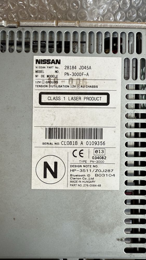 Radio Nissan Qashqai j10 orginalne