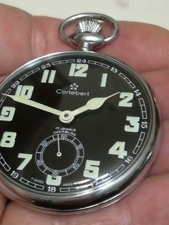 Raro relógio de bolso CORTEBERT como novo, coleccionável