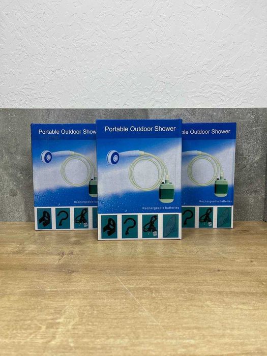 Похідний ДУШ на акумуляторі! Зарядка від USB. Тримає 2 години!