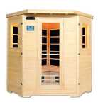 sauna narożna na podczerwień infrared szklana Radio LED LCD 3-4os 220V