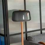 Lampa Marmur Drewno Mosiądz Ikea EVEDAL