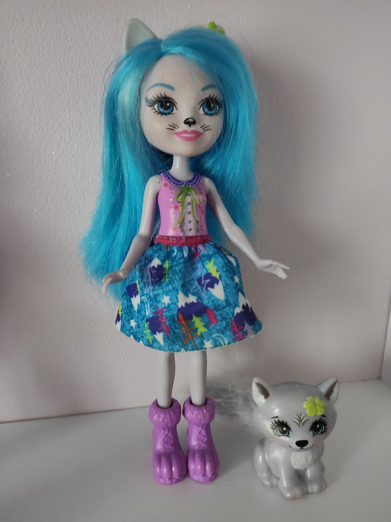 Lalki Enchantimals wilk, skunks, szop,lampart,królik