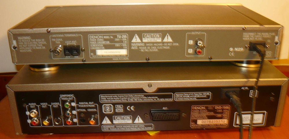 DENON odtwarzacz DVD 1500 szampański BDB DVD-1500 audio CD