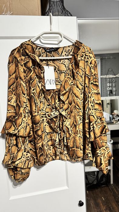 Nowa bluzka zara panterka modna