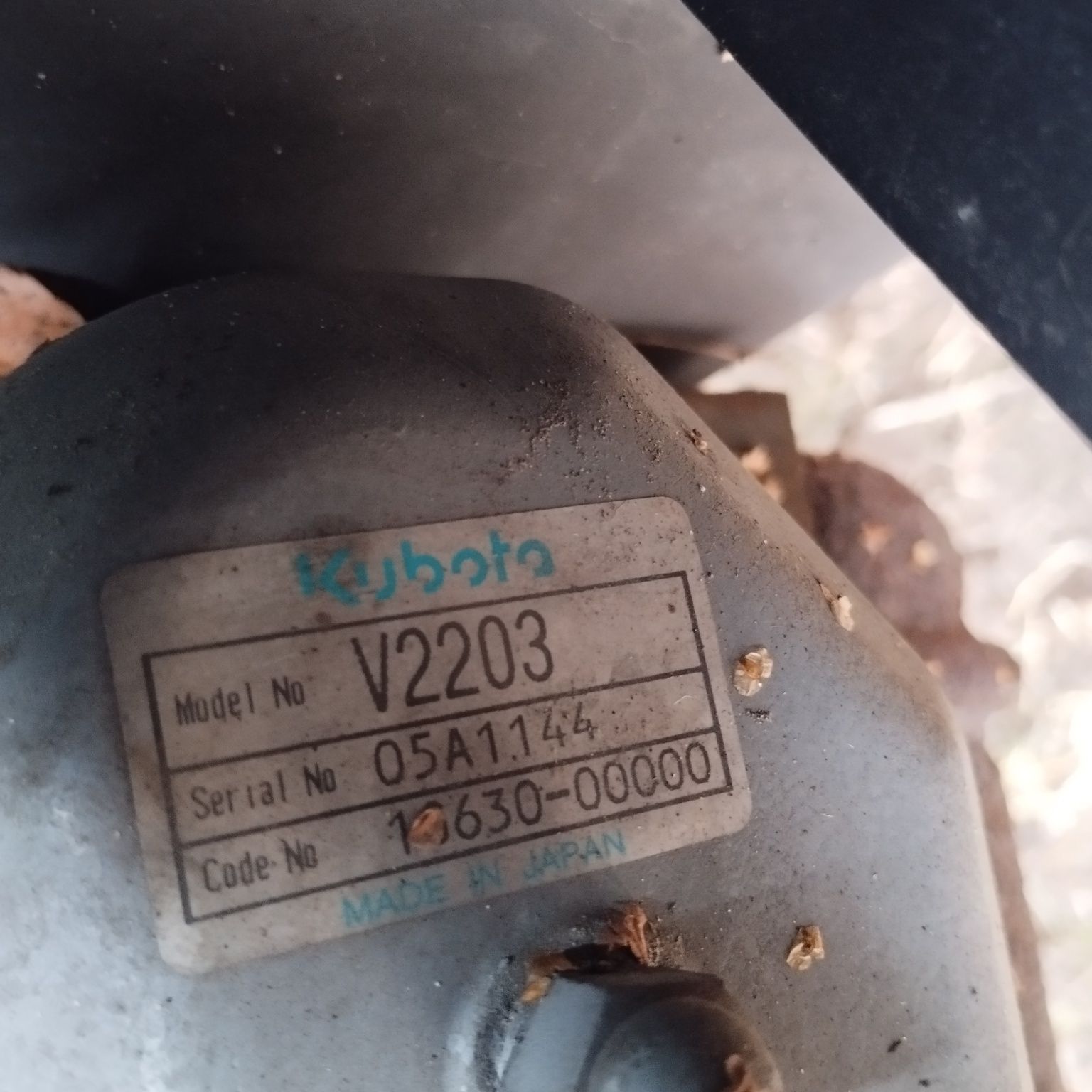 Silnik Kubota V2203