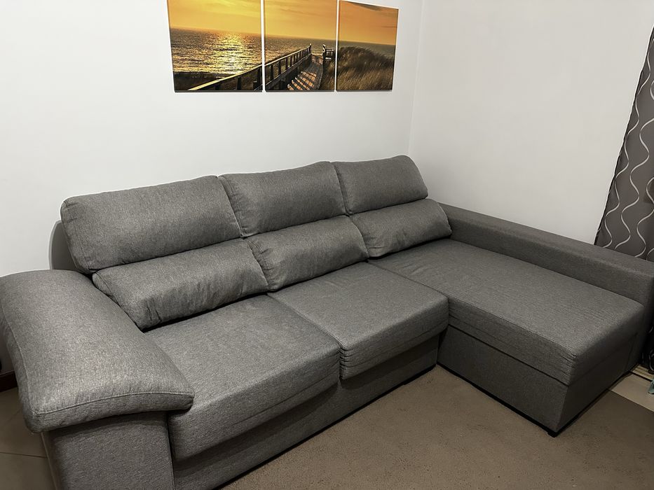 Sofa 3 lugares chaise longue