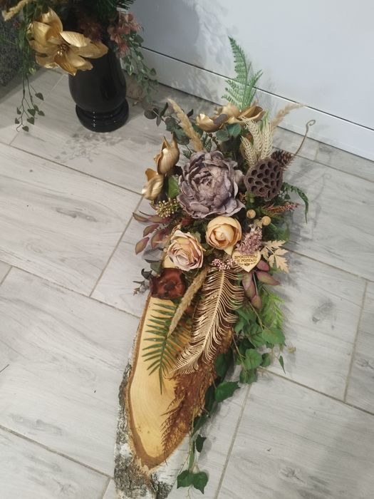 Komplet na grób, deska , boho