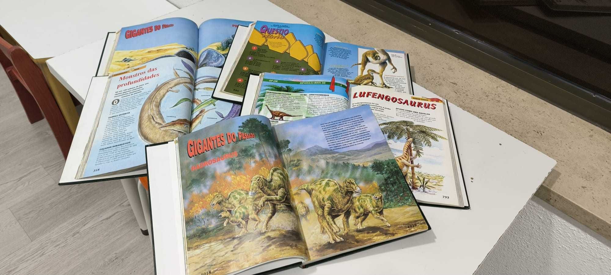 Enciclopédias Dinossauros - 5 volumes